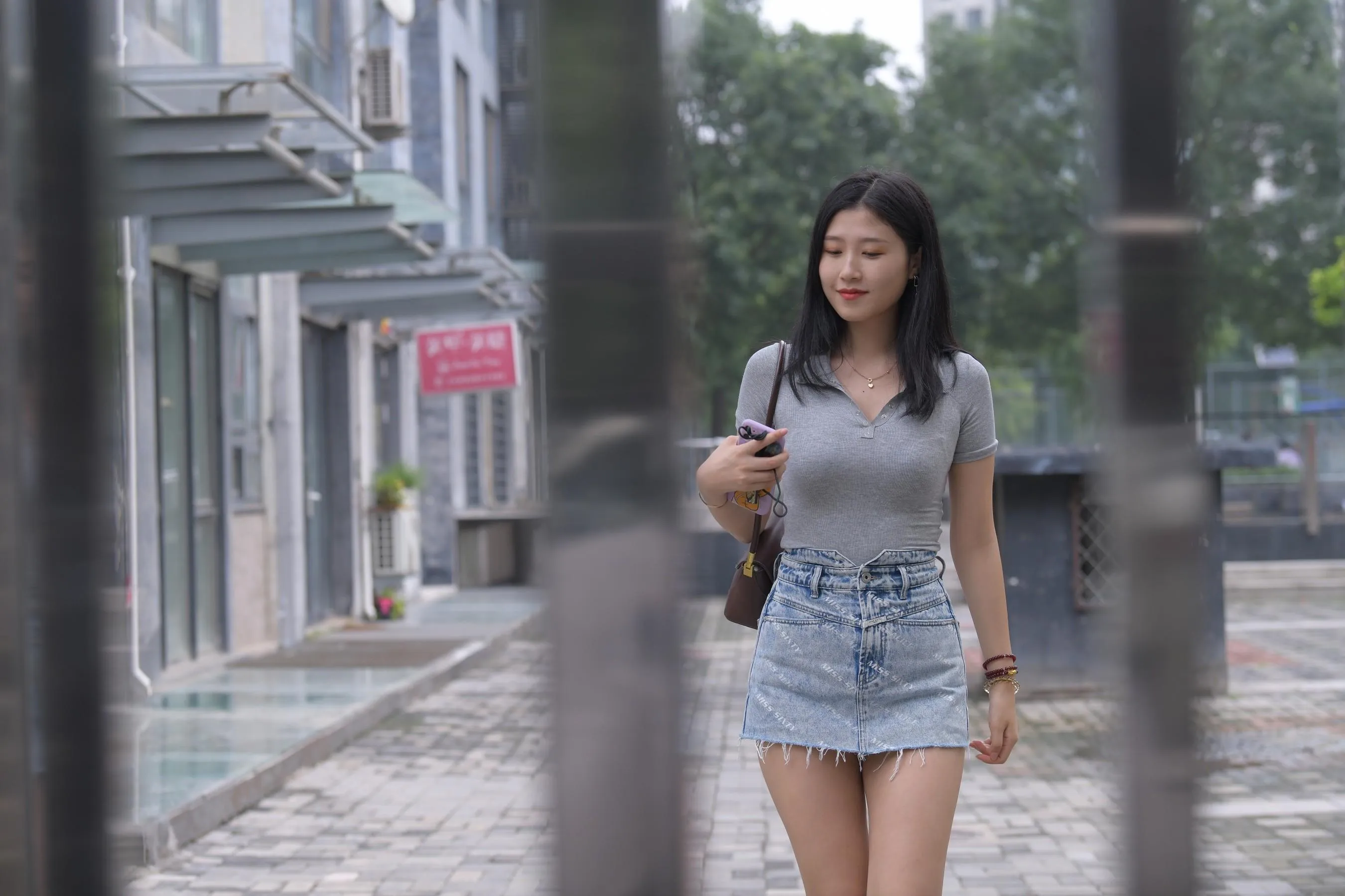 魔镜街拍 NO.169 一只麋鹿摄影-牛仔短裙美女 [235P]插图5